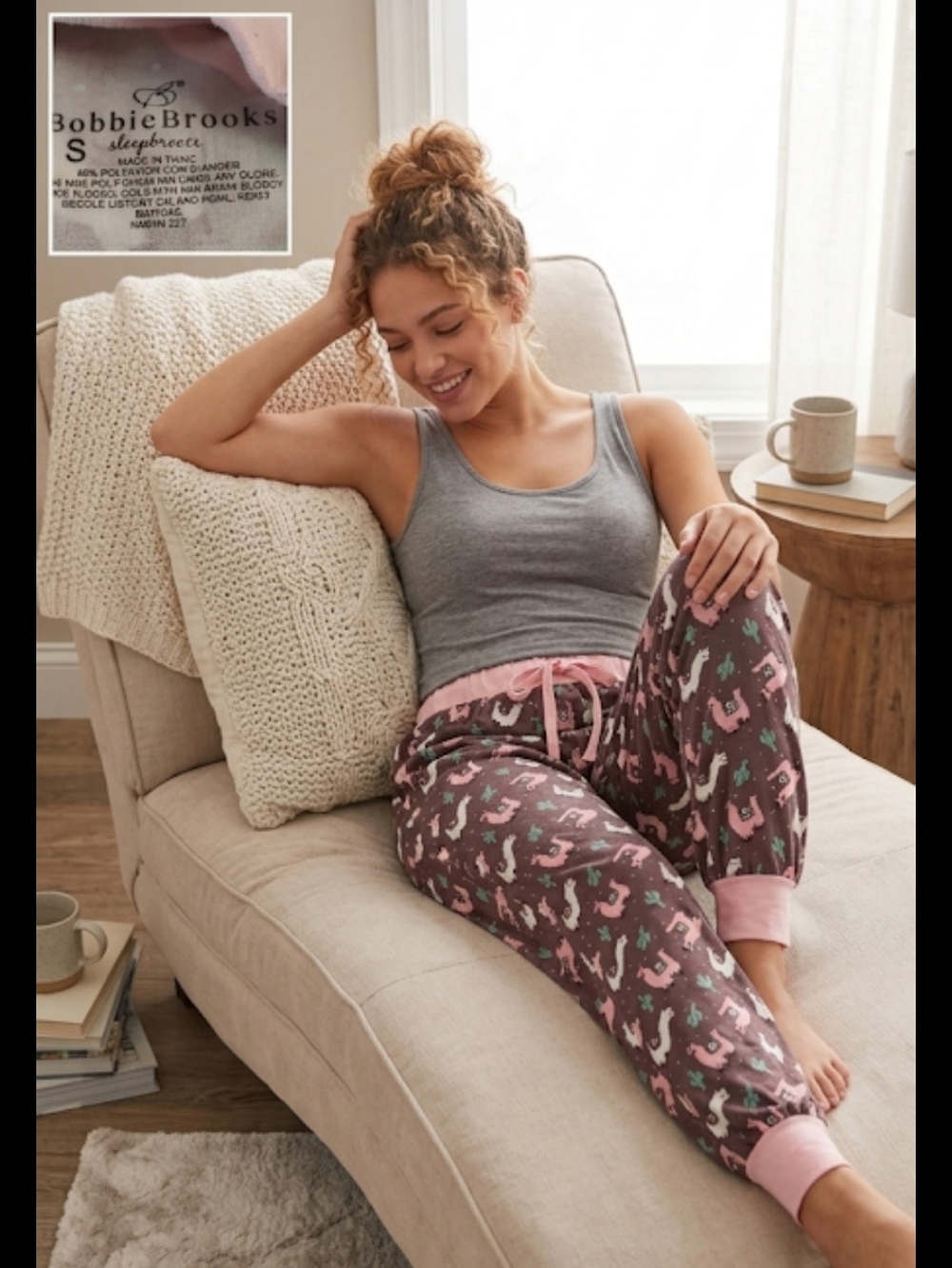 Women's Sz Small Pajama Pants featuring popular Llama print Cozy & Soft Like New